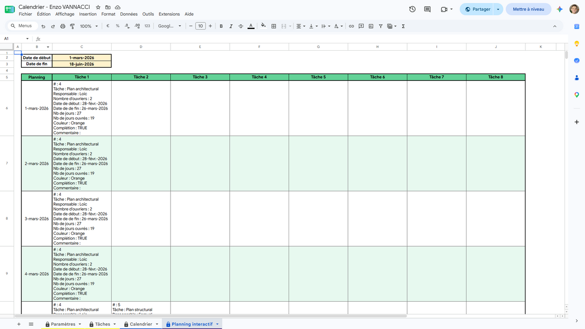 Calendrier