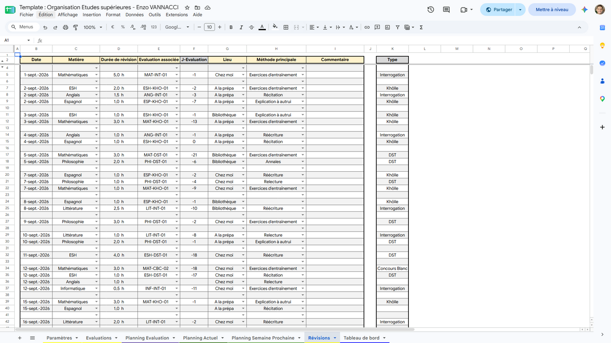 Organisation Etudiant