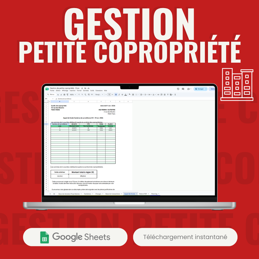 Gestion de petite copropriété